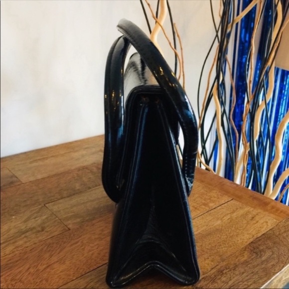 Vintage 1960's Patten Leather Envelope Bag - Picture 5 of 8